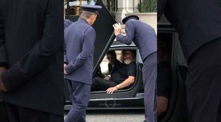 Billionaire Zeus getting out his Lamborghini SVJ at Hotel Paris #monaco #luxury #trending #lifestyle