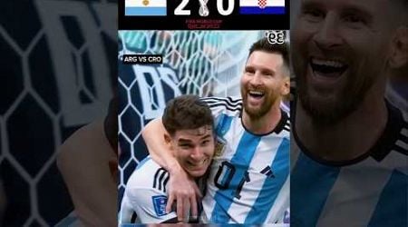 Argentina vs Croatia 2022 | World Cup Semi Final | Lionel Messi #football #facts #shorts