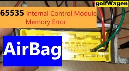 VW Airbag Light reset 65535 Internal Control Module Memory Error reset