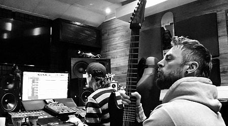 Bullet For My Valentine Posts Photos in Studio with a Seven-String Guitar