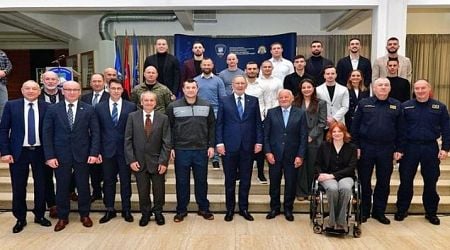 Croatian police welcome sporting champions to their team