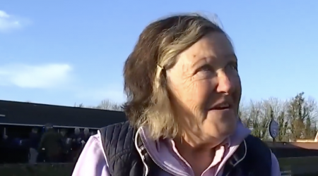 Heartwarming scenes as 70-year-old Irish trainer celebrates her first ever winner