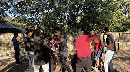 Putting in the work: Midlands high school football team spends bye week doing community work