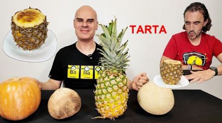 Hago TARTAS DE FRUTAS Y HORTALIZAS dentro de LA FRUTA y la HORTALIZA