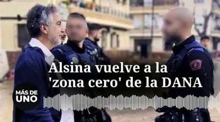 Alsina vuelve a la &#39;zona cero&#39; de la DANA: &quot;Duermes mal pensando que tienes que venir a ayudar&quot;