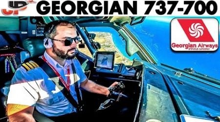 Georgian Airways Boeing 737-700 Cockpit roundtrip to Cyprus