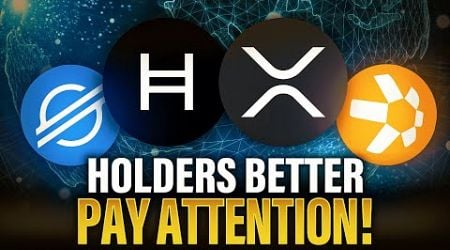 If You Hold XRP XLM HBAR XDC &amp; QNT You Need To See This...