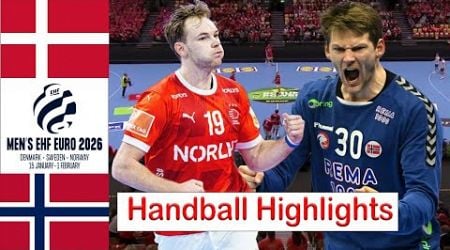 Denmark Vs Norway Handball Highlights EHF Euro Cup 2026