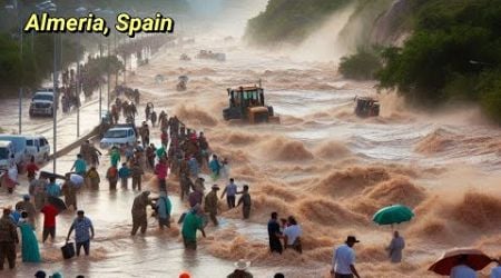 Heavy Rainfall in Almeria Causes Flooding in Balanegra Area