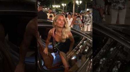 Beautiful Miss Model getting out her Ferrari at Casino #billionaire #monaco #luxury #lifestyle #fyp