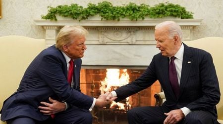 Donald Trump returns to the White House to meet Joe Biden for transition of power talks