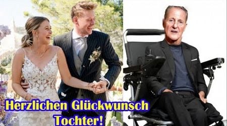 Bild von Michael Schumacher bei der Hochzeit von Tochter Gina Schumacher