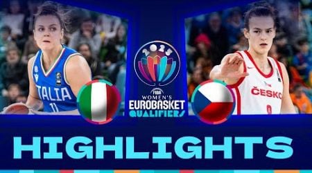 Italy v Czechia | Full Game Highlights | FIBA #EuroBasketWomen 2025 Qualifiers