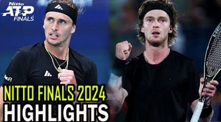 Andrey Rublev vs Alexander Zverev Highlights | Nitto ATP Finals 2024