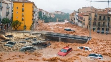 Malaga massive flooding, Spain on high alert! Storm DANA triggers tornado, street submerged