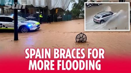 Spain braces for more storms &amp; heavy rain as Malaga starts to flood