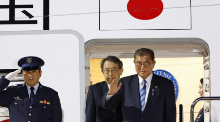 Japan PM leaves for South America to attend APEC, G20 summits