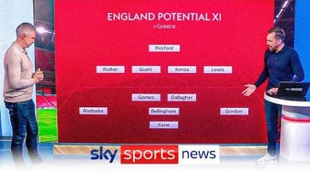 How could England line up against Greece in the Nations League?