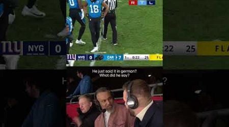 NFL ref announces penalty in german - in Germany!