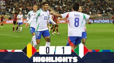 Belgio Italia | 0-1 | Gli Highlights | UEFA Nations League 2024-25 | italia belgio