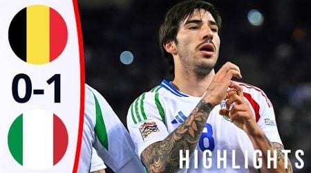 Belgium vs Italy (0-1) | Highlights &amp; Goals | UEFA Nations League 2024