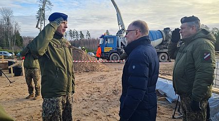 Ceremony marks start of new Latvian military base