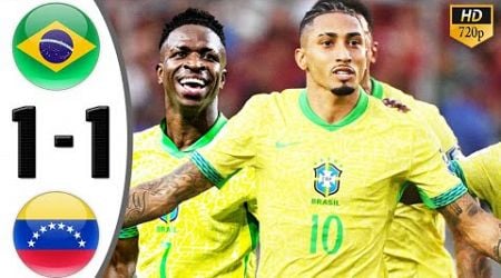 Brazil vs Venezuela 1-1 Highlights &amp; All Goals 2024 HD