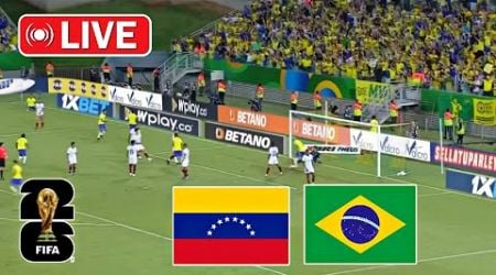 Venezuela vs Brazil Live Football | World Cup 2026 Qualifiers | Bra vs Ven live football