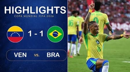 Venezuela vs Brazil 1-1 HIGHLIGHTS | South America Qualifiers 2024