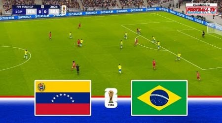 Venezuela vs Brazil | FIFA World Cup 2026 Qualifiers | Full Match All Goals | PES Game Simulation