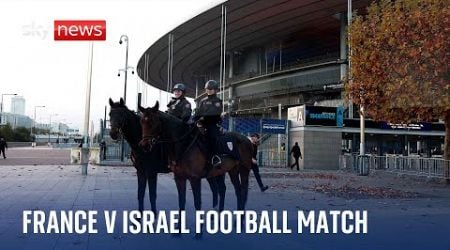 Watch: Stade de France in Paris where France v Israel football match opens doors to fans