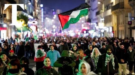 Hundreds demonstrate against France-Israel football game