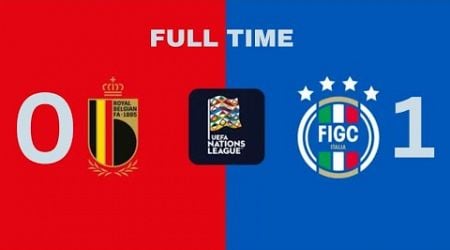 Belgium vs Italy O-1 Highlights | UEFA Nations League 2024 4K