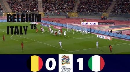 Belgium vs Italy 0-1 | 2024 UEFA Nations League | Match Highlights