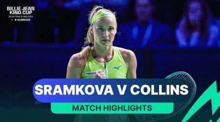 Rebecca Sramkova v Danielle Collins | Slovakia v USA | 2024 Billie Jean King Cup Finals Highlights