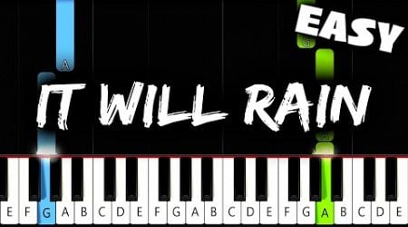 Bruno Mars - It Will Rain - EASY Piano Tutorial