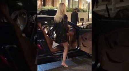 Gorgeous long legs rich entering her Bentley at Hotel Paris #billionaire #monaco #luxury #lifestyle