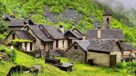 Switzerland - life in isolated Swiss villages - Beautiful stone villages in Ticino