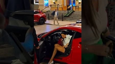 Beautiful Millionaire Ladies Step Out of Supercars in Monaco&#39;s Iconic Casino