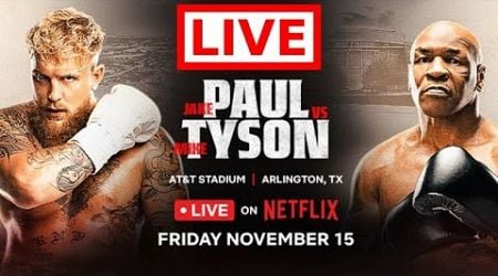 Mike Tyson vs Jake Paul Full Fight Live Stream | Tyson vs Paul LIVE