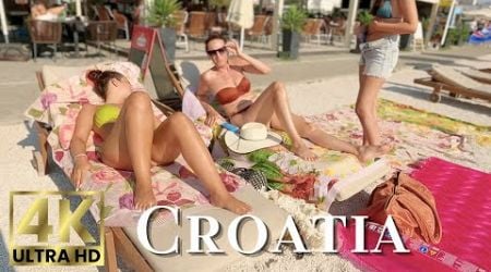 Beach Walk 4K Croatia | Walking along Okrug Gornji Beach on Ciovo Island near Trogir with Olivia