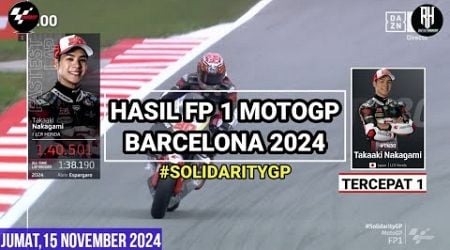 Hasil Motogp Hari ini~Hasil Latihan Bebas 1 Motogp Barcelona 2024~FP 1 Gp Barcelona 2024~Jadwal