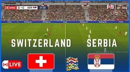 SWITZERLAND GEGEN SERBIA LIVE | UEFA NATIONS LEAGUE 24 | SIMULATION &amp; LIVE-ERGEBNI #austria