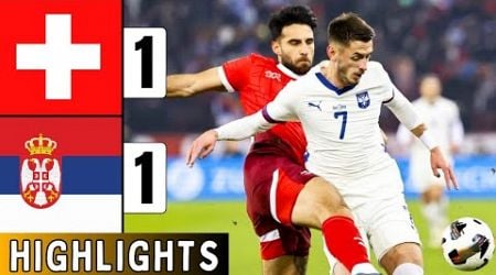 Switzerland Vs Serbia 1-1 | EXTENDED HIGHLIGHTS | UEFA Nations League | Mitrovic Penalty Miss