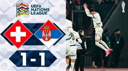 Schweiz - Serbien 1-1 Highlights | UEFA Nations League - 2024/2025