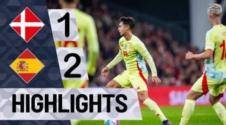 Denmark vs Spain 1-2 HIGHLIGHTS | UEFA Nations League 2024