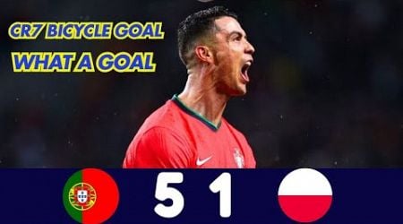 CRISTIANO RONALDO BICYCLE GOAL - Portugal 5-1 Poland - Highlights CR7 GOAT