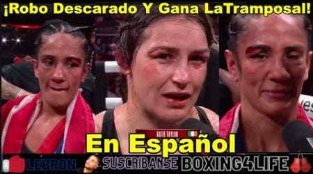 Katie Taylor Gana Decision Via Robo Ante Amanda Serrano Con Trampa Dando Cabezasos Y Abrazando Mucho