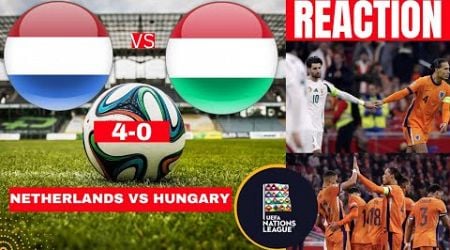 Netherlands vs Hungary 4-0 Live Nations League Football Match Score Commentary Highlights Direct