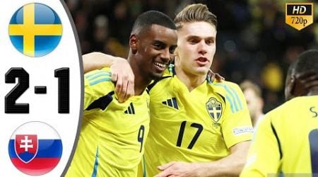 Sweden vs Slovakia 2-1 Highlights &amp; All Goals 2024 HD